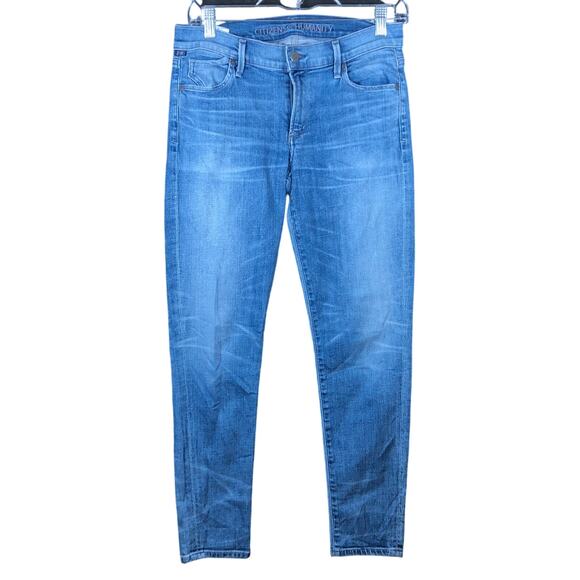 Citizens Of Humanity Womens Jeans Blue Denim Mid Rise Skinny Leg Stretch 29 - Picture 1 of 12